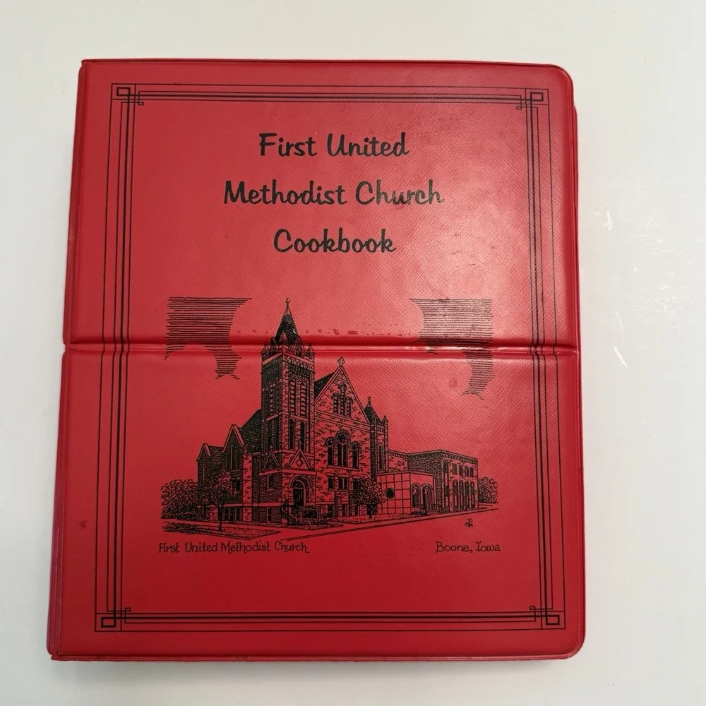 First United Methodist Church Cookbook 2003 Boone Iowa 3 Ring Binder Recipes VTG